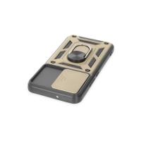 Newface Samsung Galaxy S23 Kılıf Pars Lens Yüzüklü Silikon - Gold