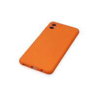 Newface Samsung Galaxy A04 Kılıf Nano içi Kadife Silikon - Turuncu