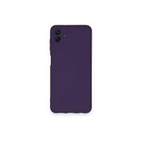 Newface Samsung Galaxy A04 Kılıf Nano içi Kadife Silikon - Mor