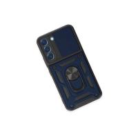 Newface Samsung Galaxy S23 FE Kılıf Pars Lens Yüzüklü Silikon - Lacivert