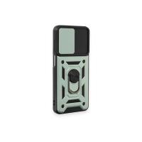 Newface Samsung Galaxy M14 5G Kılıf Pars Lens Yüzüklü Silikon - Yeşil