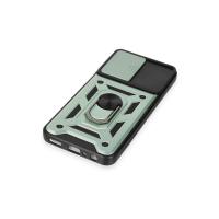 Newface Samsung Galaxy M14 5G Kılıf Pars Lens Yüzüklü Silikon - Yeşil