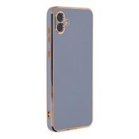 Newface Samsung Galaxy A04 Kılıf Volet Silikon - Mavi