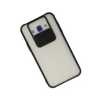 Newface Samsung Galaxy J7 Kılıf Palm Buzlu Kamera Sürgülü Silikon - Siyah