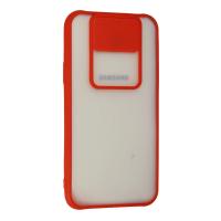 Newface Samsung Galaxy J7 Kılıf Palm Buzlu Kamera Sürgülü Silikon - Kırmızı