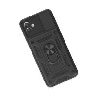 Newface Samsung Galaxy A04 Kılıf Pars Lens Yüzüklü Silikon - Siyah