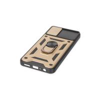 Newface Samsung Galaxy A04 Kılıf Pars Lens Yüzüklü Silikon - Gold