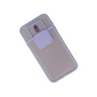 Newface Samsung Galaxy J7 Pro / J730 Kılıf Palm Buzlu Kamera Sürgülü Silikon - Lila