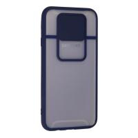 Newface Samsung Galaxy J7 Pro / J730 Kılıf Palm Buzlu Kamera Sürgülü Silikon - Lacivert