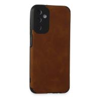 Newface Samsung Galaxy M14 5G Kılıf Loop Deri Silikon - Kahverengi