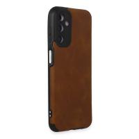 Newface Samsung Galaxy M14 5G Kılıf Loop Deri Silikon - Kahverengi