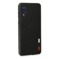 Newface Samsung Galaxy A02 Kılıf Loop Deri Silikon - Siyah