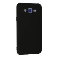 Newface Samsung Galaxy J7 Kılıf Nano içi Kadife Silikon - Siyah