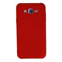 Newface Samsung Galaxy J7 Kılıf Nano içi Kadife Silikon - Kırmızı