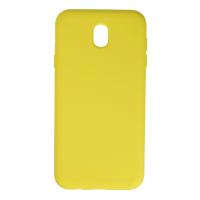 Newface Samsung Galaxy J7 Pro / J730 Kılıf Nano içi Kadife Silikon - Sarı