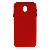 Newface Samsung Galaxy J7 Pro / J730 Kılıf Nano içi Kadife Silikon - Kırmızı