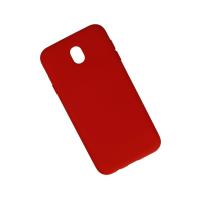 Newface Samsung Galaxy J7 Pro / J730 Kılıf Nano içi Kadife Silikon - Kırmızı