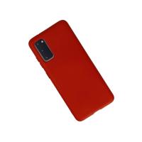 Newface Samsung Galaxy S20 Kılıf Nano içi Kadife Silikon - Kırmızı