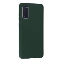 Newface Samsung Galaxy S20 Kılıf Nano içi Kadife Silikon - Koyu Yeşil