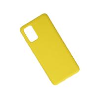 Newface Samsung Galaxy S20 Plus Kılıf Nano içi Kadife Silikon - Sarı