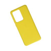 Newface Samsung Galaxy S20 Ultra Kılıf Nano içi Kadife Silikon - Sarı