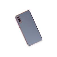 Newface Samsung Galaxy A70 Kılıf Volet Silikon - Mavi