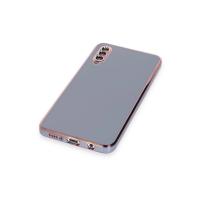 Newface Samsung Galaxy A70 Kılıf Volet Silikon - Mavi