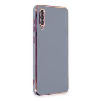 Newface Samsung Galaxy A50 Kılıf Volet Silikon - Mavi