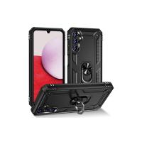 Newface Samsung Galaxy A04S Kılıf Sofya Yüzüklü Silikon Kapak - Siyah