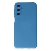 Newface Samsung Galaxy M34 5G Kılıf Nano içi Kadife Silikon - Mavi