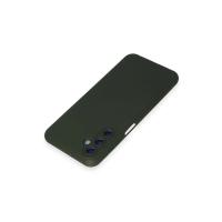 Newface Samsung Galaxy M34 5G Kılıf Nano içi Kadife Silikon - Koyu Yeşil