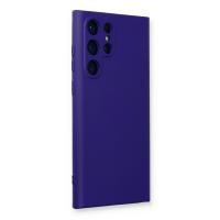 Newface Samsung Galaxy S23 Ultra Kılıf Nano içi Kadife Silikon - Mor