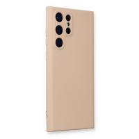 Newface Samsung Galaxy S23 Ultra Kılıf Nano içi Kadife Silikon - Pudra