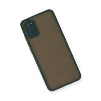 Newface Samsung Galaxy A03S Kılıf Montreal Silikon Kapak - Yeşil