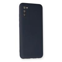 Newface Samsung Galaxy A03S Kılıf Nano içi Kadife Silikon - Lacivert