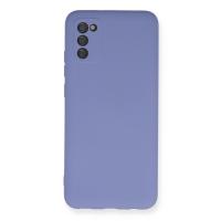 Newface Samsung Galaxy A03S Kılıf Nano içi Kadife Silikon - Lila