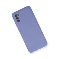 Newface Samsung Galaxy A03S Kılıf Nano içi Kadife Silikon - Lila