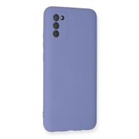 Newface Samsung Galaxy A03S Kılıf Nano içi Kadife Silikon - Lila