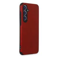 Newface Samsung Galaxy S23 FE Kılıf Loop Deri Silikon - Kırmızı