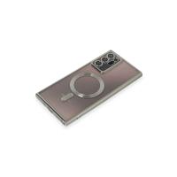 Newface Samsung Galaxy Note 20 Ultra Kılıf Kross Magneticsafe Kapak - Gümüş