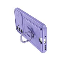 Newface Samsung Galaxy A14 4G Kılıf Zuma Kartvizitli Yüzüklü Silikon - Lila