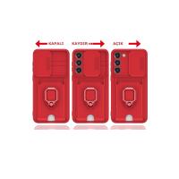 Newface Samsung Galaxy S23 Plus Kılıf Zuma Kartvizitli Yüzüklü Silikon - Lacivert