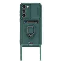 Newface Samsung Galaxy S23 Plus Kılıf Zuma Kartvizitli Yüzüklü Silikon - Yeşil