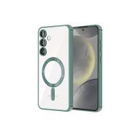 Newface Samsung Galaxy S24 Kılıf Kross Magneticsafe Kapak - Koyu Yeşil