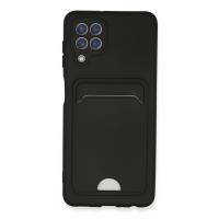 Newface Samsung Galaxy A22 Kılıf Kelvin Kartvizitli Silikon - Siyah