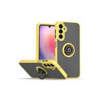 Newface Samsung Galaxy A05S Kılıf Montreal Yüzüklü Silikon Kapak - Sarı