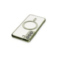 Newface Samsung Galaxy S22 Kılıf Kross Magneticsafe Kapak - Koyu Yeşil