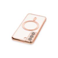 Newface Samsung Galaxy S22 Kılıf Kross Magneticsafe Kapak - Rose