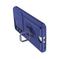 Newface Samsung Galaxy S24 Plus Kılıf Zuma Kartvizitli Yüzüklü Silikon - Lacivert