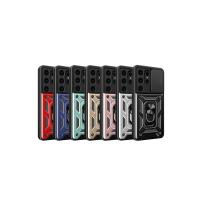 Newface Samsung Galaxy S24 Ultra Kılıf Pars Lens Yüzüklü Silikon - Gold